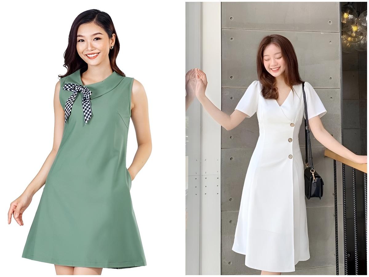 Đầm chữ A có nhiều chất liệu khác nhau, mỗi loại đều có điểm riêng