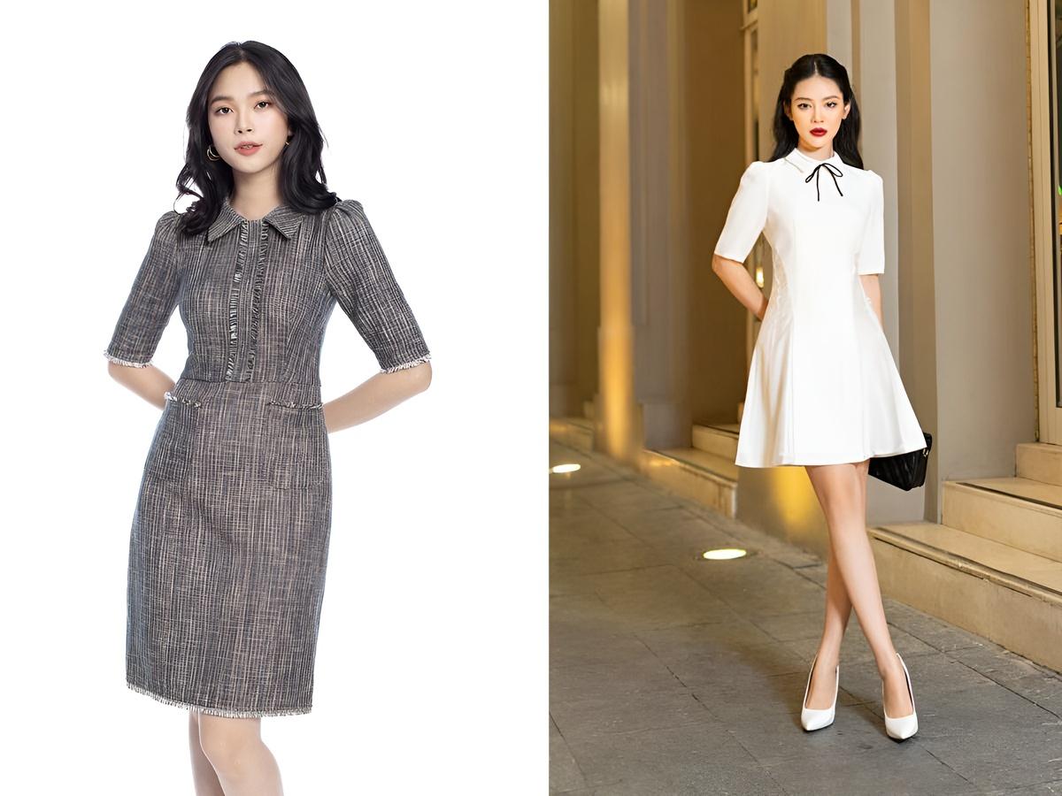 Đầm chữ A lỡ tay kín đáo mà vẫn thanh lịch