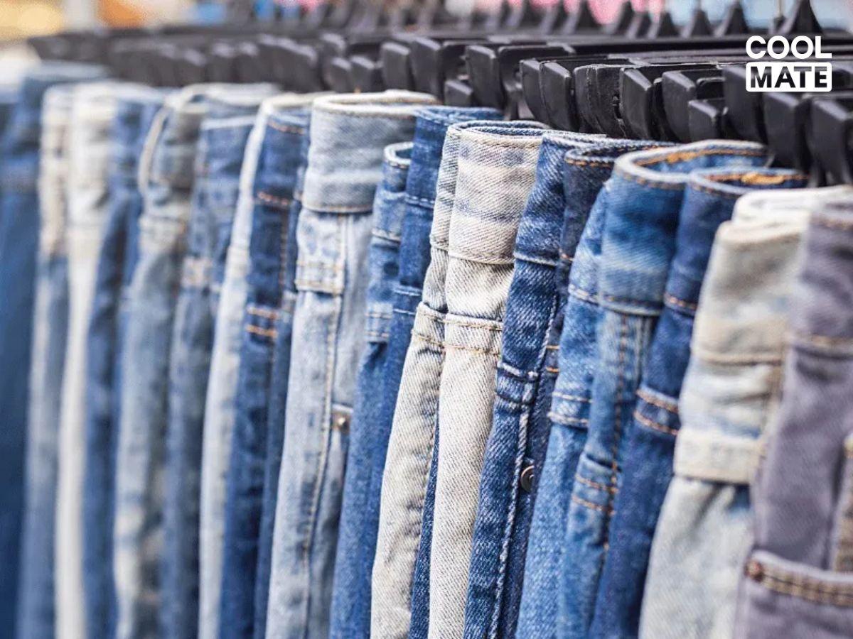 Jeans cotton pha poly khá thô, nóng khi mặc