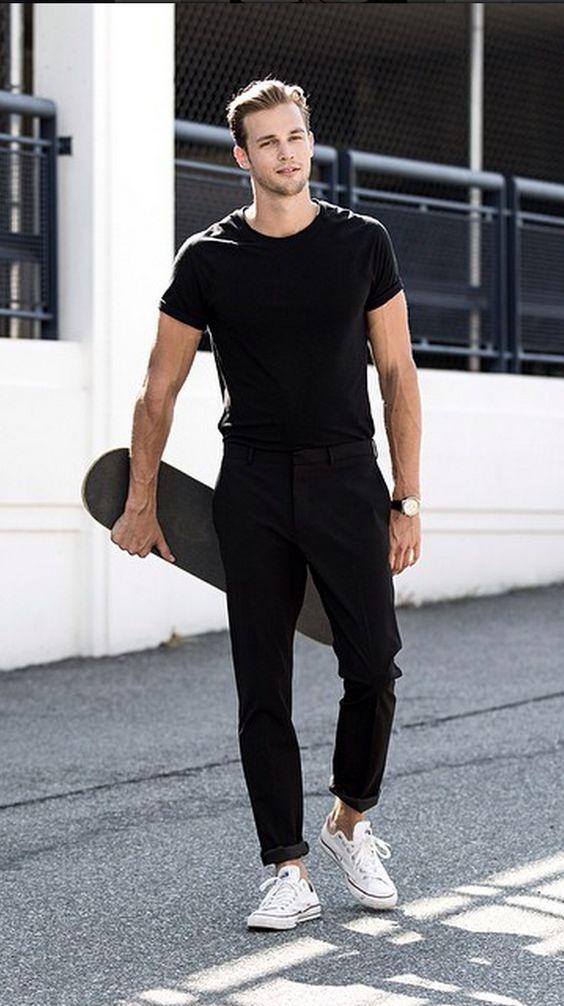Ví dụ khác về phong cách Active Casual All Black