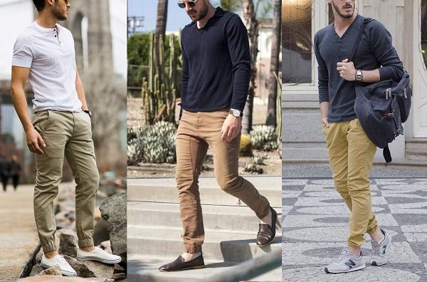 Áo thun + quần Jogger + giày thể thao: phong cách tối giản, năng động