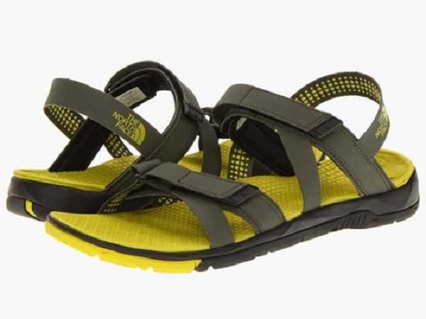 Giày sandals nam vàng đen