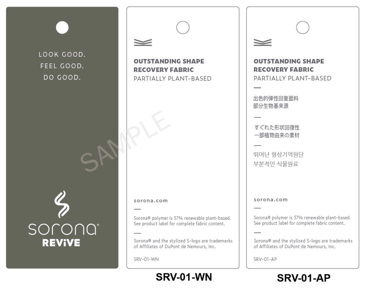 Hangtag chính hãng Sorona Revive