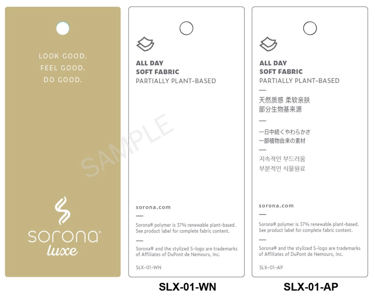 Hangtag chính hãng Sorona Luxe
