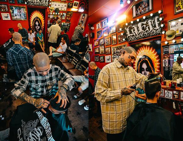 Dụng cụ chuyên nghiệp tại bàn cắt tóc Liêm Barber