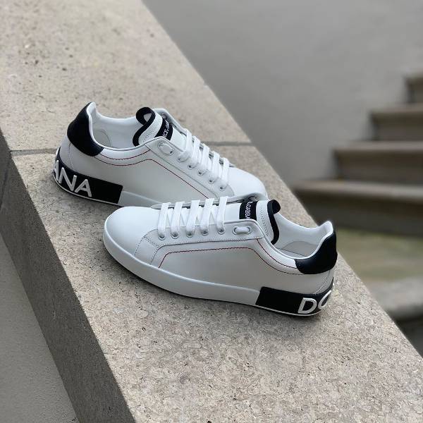 Giày đi mưa nam Dolce & Gabbana Calfskin Nappa Portofino