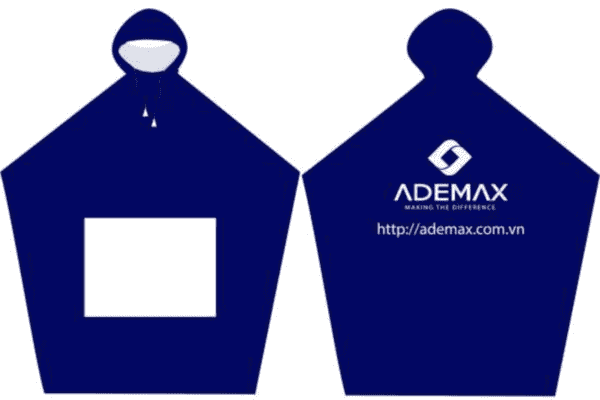 Áo mưa chữ A in logo