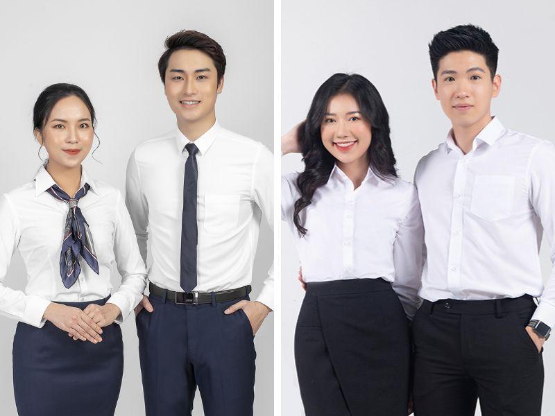 áo đồng phục trắng