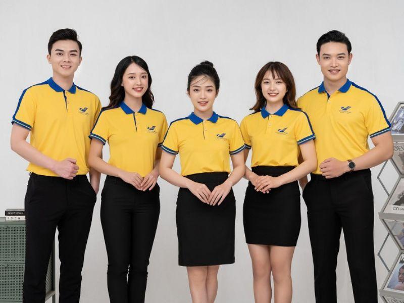 áo thun đồng phục có cổ 