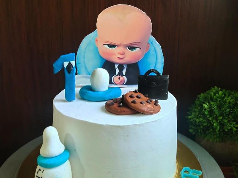 Bánh kem sinh nhật cho bé trai 1 tuổi cực đáng yêu