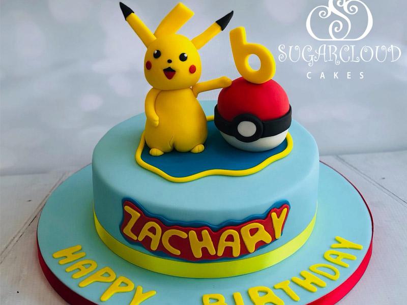 Mẫu bánh kem nhân vật Pikachu đáng yêu