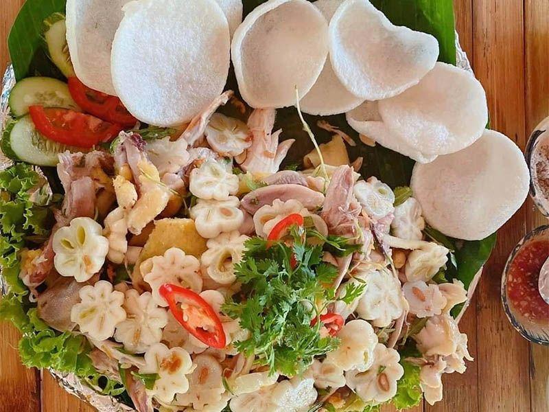 Cách làm gỏi gà măng cụt