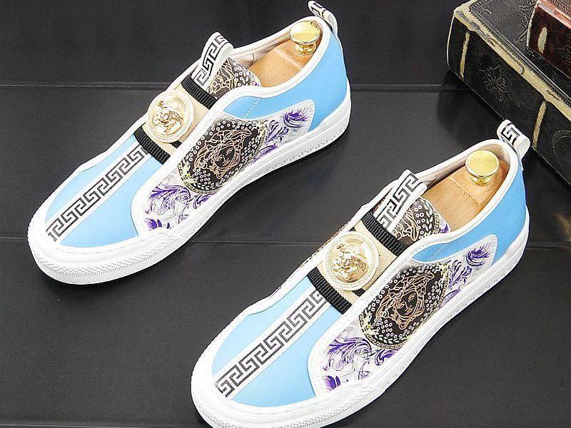 Giày lười vải nam Versace