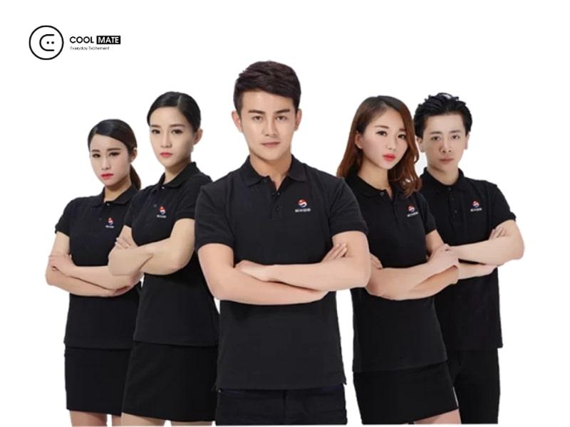 Áo đồng phục màu đen mạnh mẽ, cá tính 