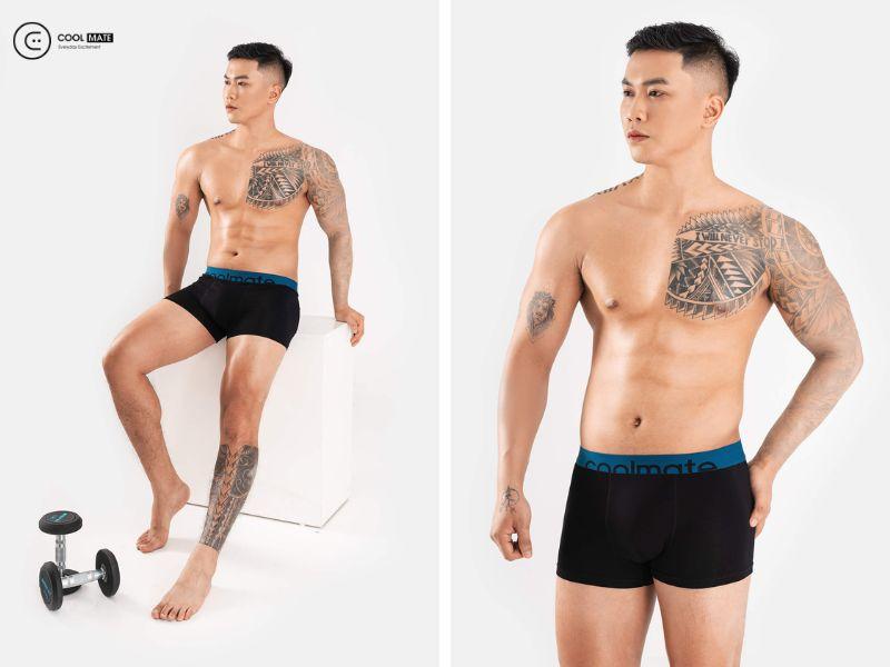 Combo 3 quần lót Trunk vải cotton Modal