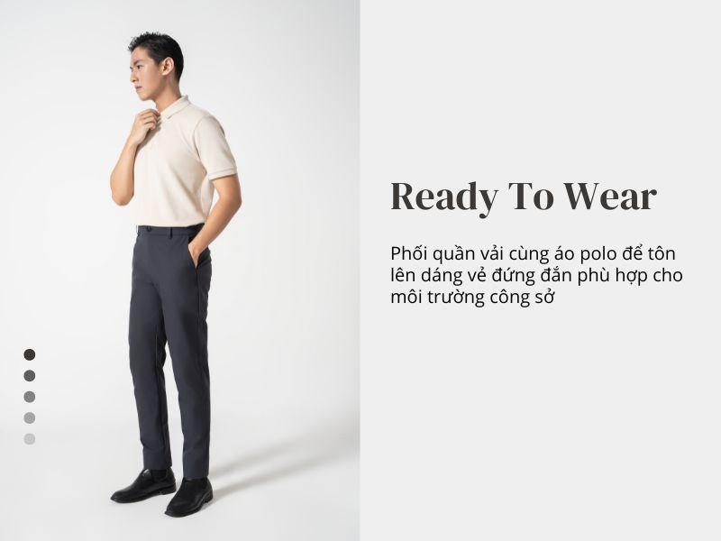 Thêm phần lịch sự khi kết hợp áo polo cùng quần vải