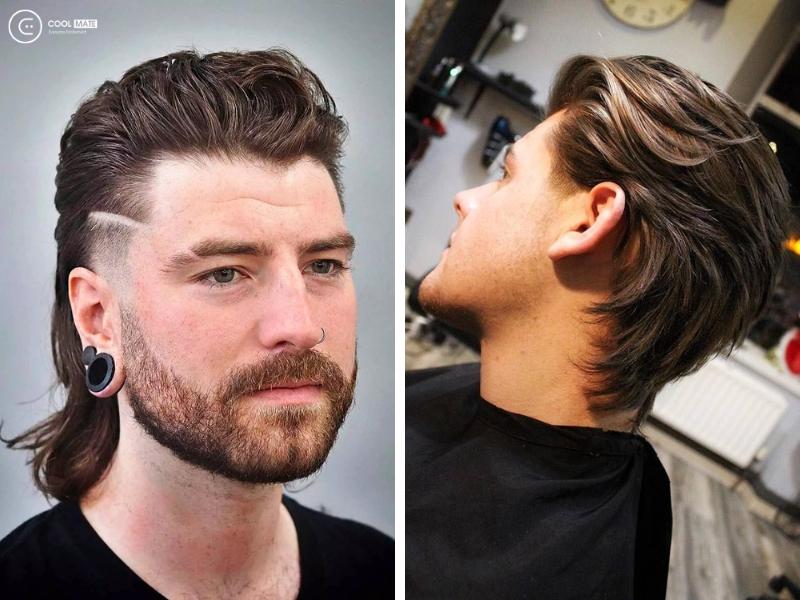 Kiểu tóc Slick Back Mullet