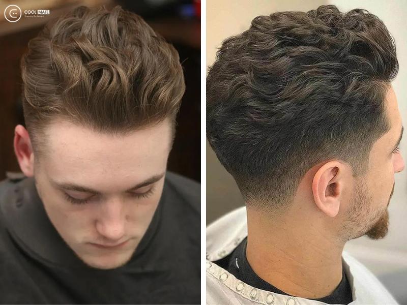 Kiểu tóc Slick Back xoăn