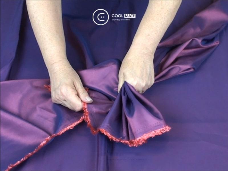 Chất bán tổng hợp là nguyên liệu tối ưu giúp hạ giá thành của vải Tafta