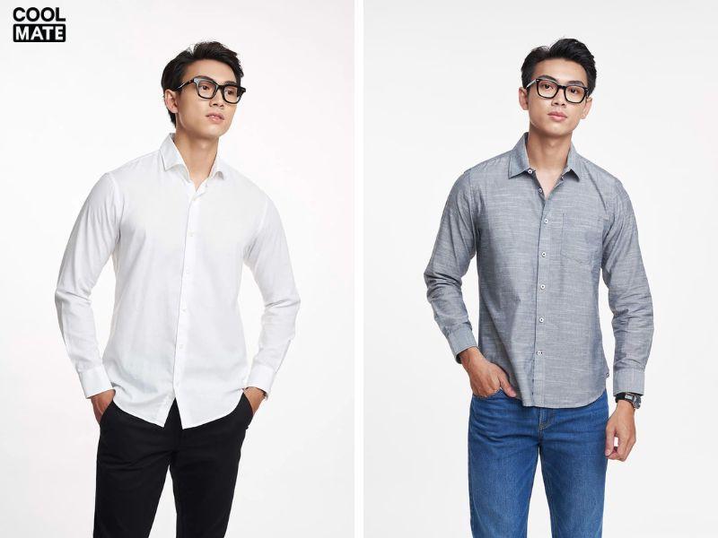 Kiểu áo sơ mi cho người cao gầy