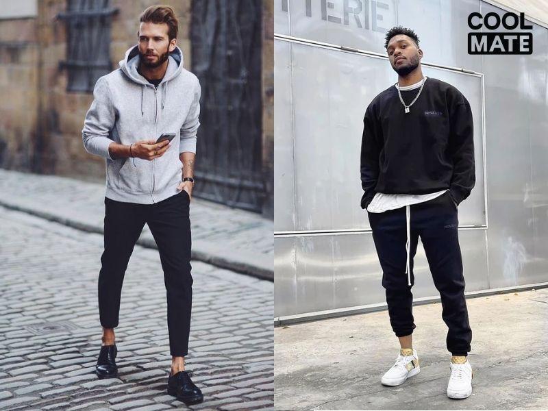 Set đồ quần dài thể thao và áo hoodie