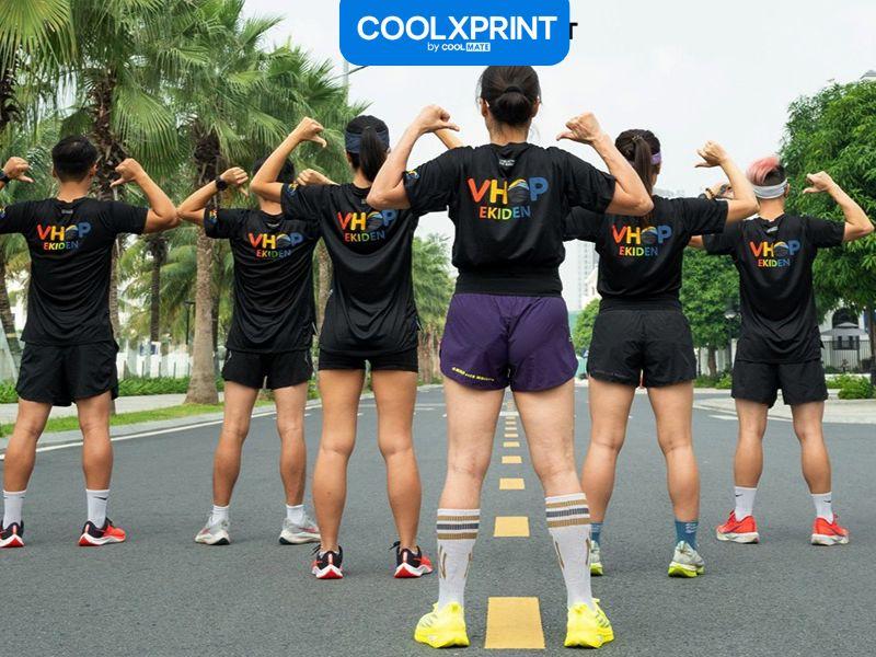 Áo chạy bộ màu sắc in trên áo cho doanh nghiệp 