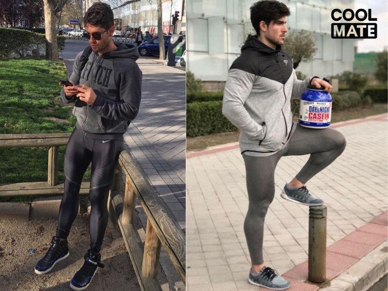 Outfit với quần legging cực chất