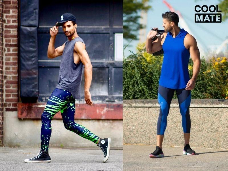 Mix quần legging với áo ba lỗ