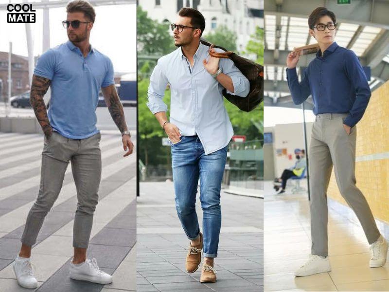 Áo sơ mi xanh tươi trẻ, lịch lãm cho đám cưới