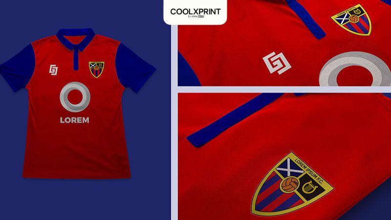 Các vị trí in logo cho áo bóng đá