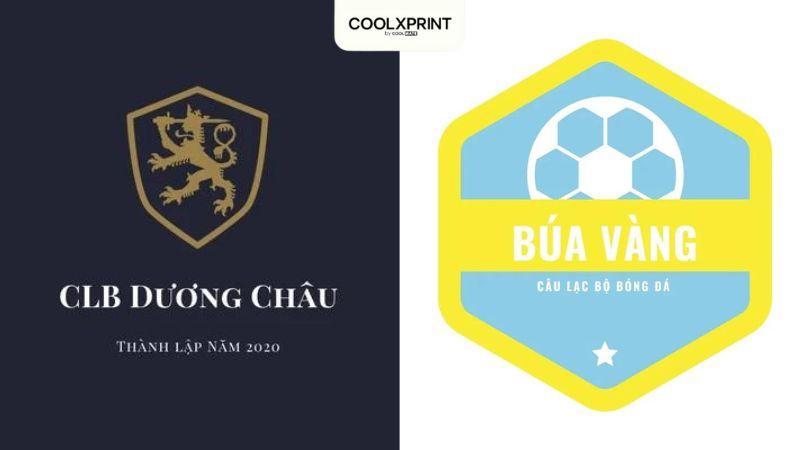 Logo áo bóng đá sử dụng màu đặc trưng của doanh nghiệp
