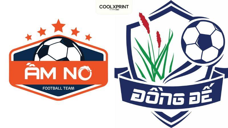 Logo áo bóng đá sáng tạo cùng quả bóng