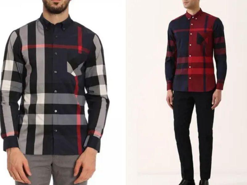 Burberry London England Long Sleeve Check Cotton Shirt - Đơn giản, sang trọng