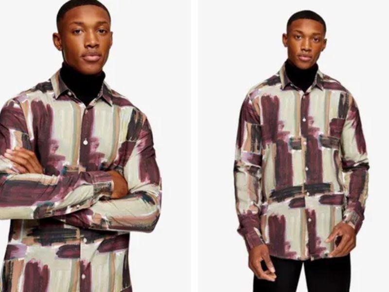 Topman Abstract Paint Stroke Print 83U08VBRG - Trẻ trung, nhiệt huyết và năng lượng