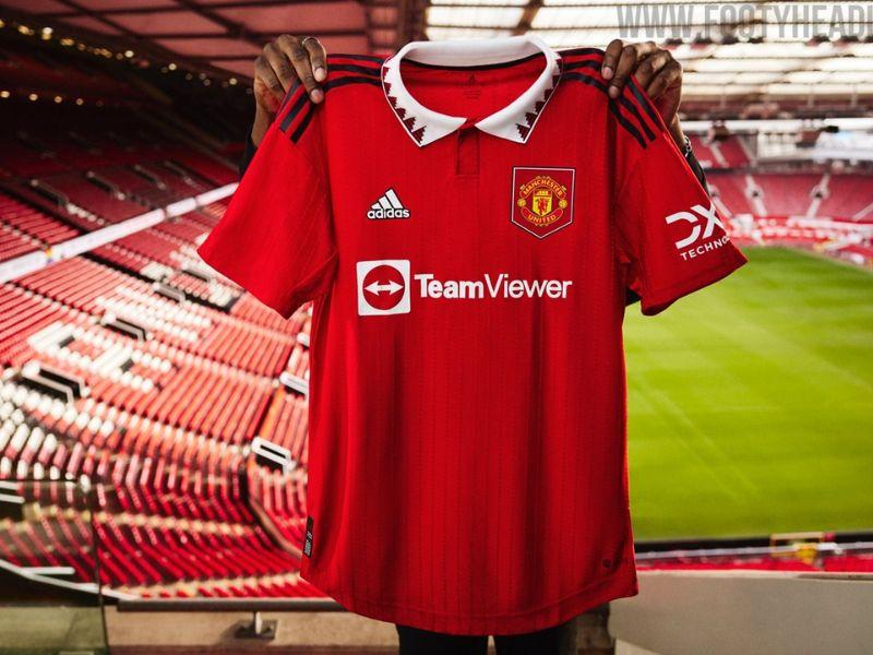 Mẫu quần áo đá banh Manchester United đỏ có cổ