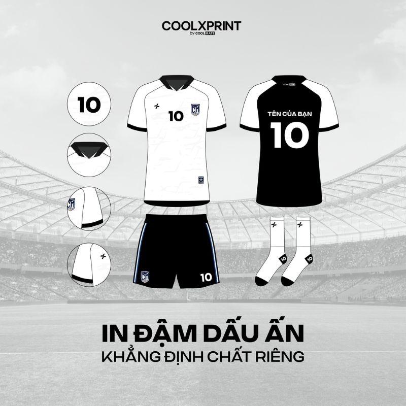 In tên lên trang phục và phụ kiện bóng đá CoolXPrint
