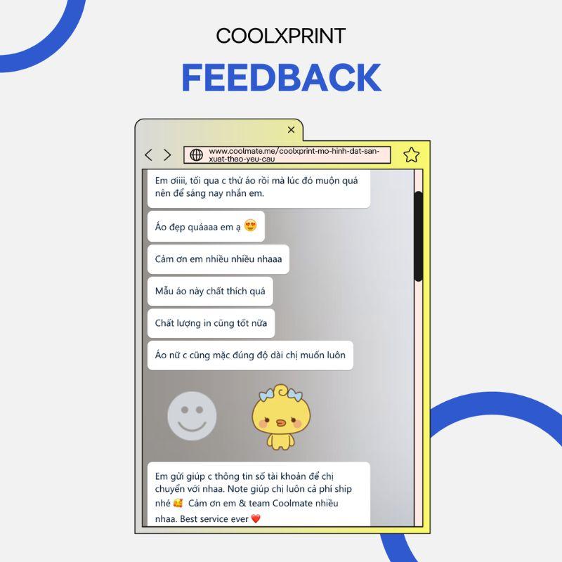 Đánh giá tích cực từ khách hàng của CoolxPrint