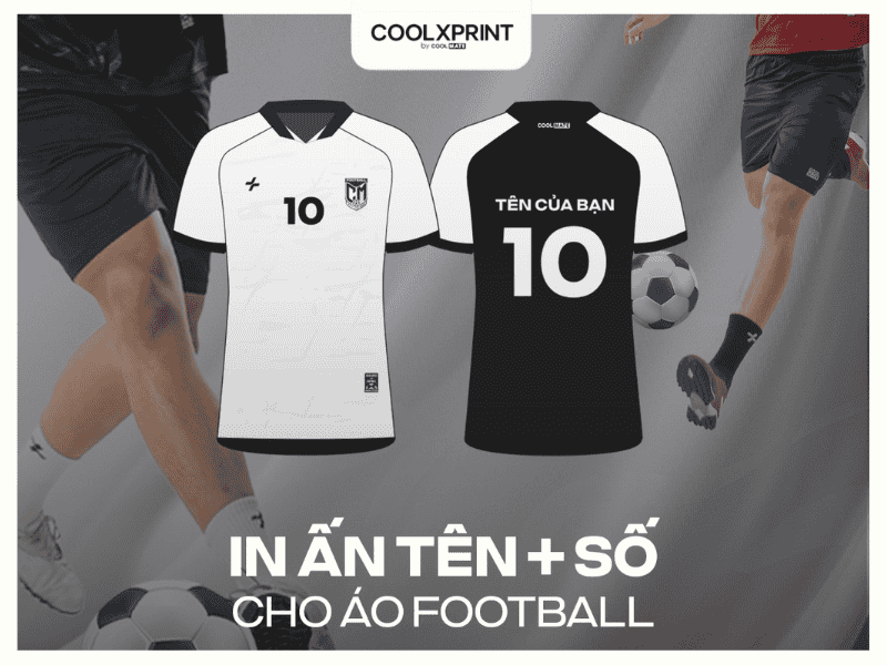 In tên mặt sau áo đá bóng ở CoolXPrint