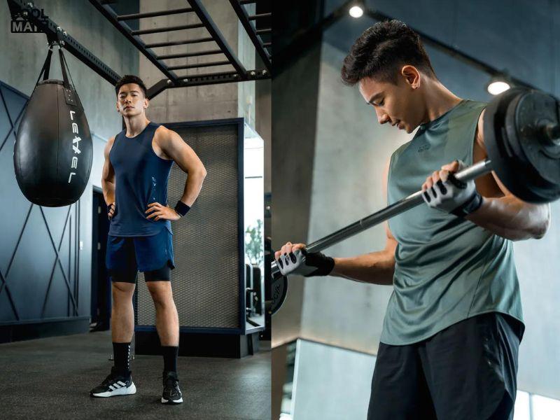 Outfit tập gym nam của Coolmate
