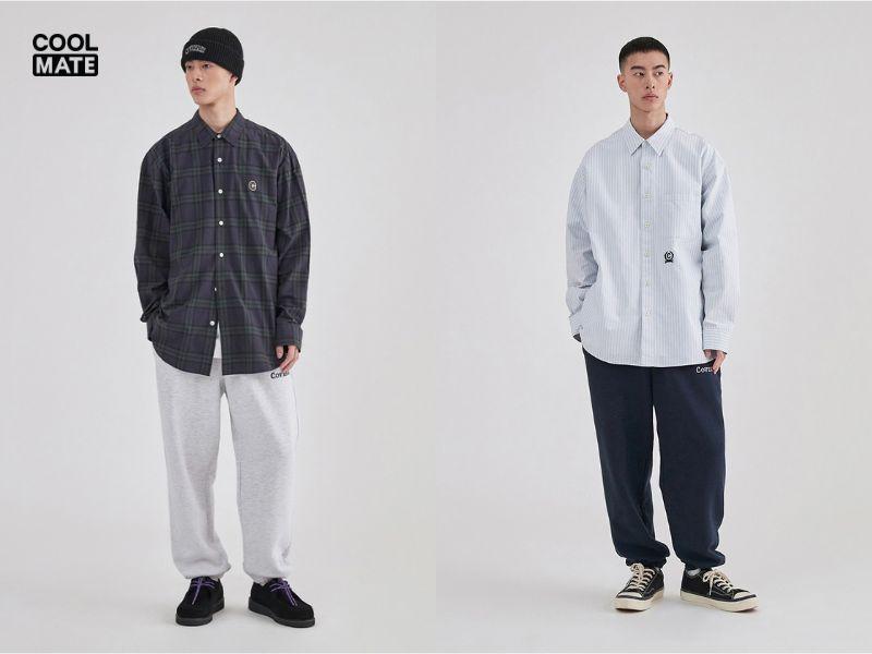 Quần jogger với áo oversize