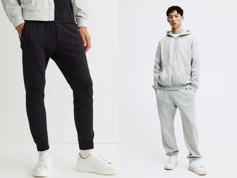 quần nỉ sweatpants h&m
