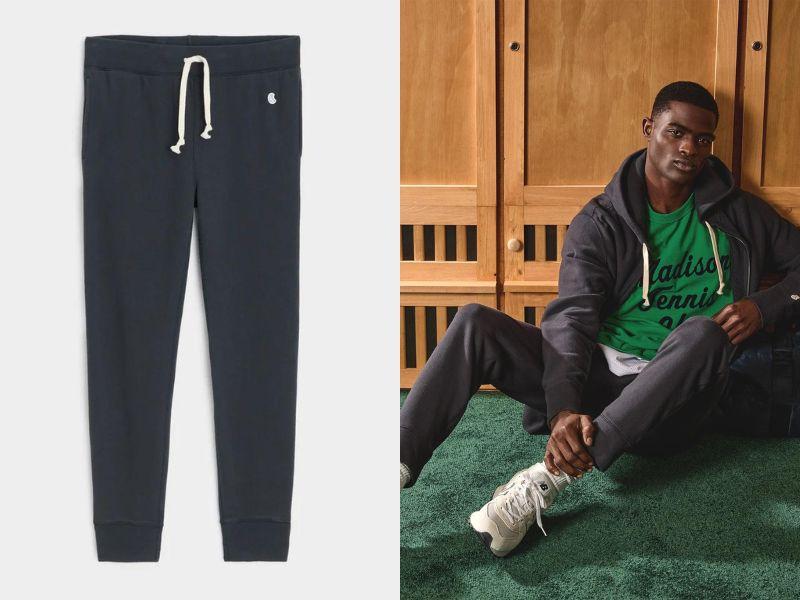 quần todd snyder x champion terry slim jogger sweatpant