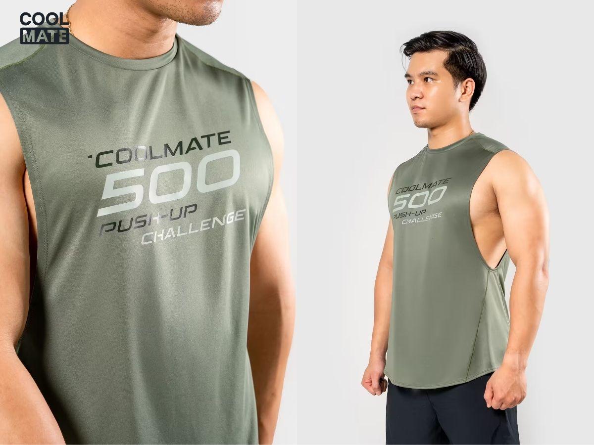 Áo Drop Arm Gym Powerfit Coolmate
