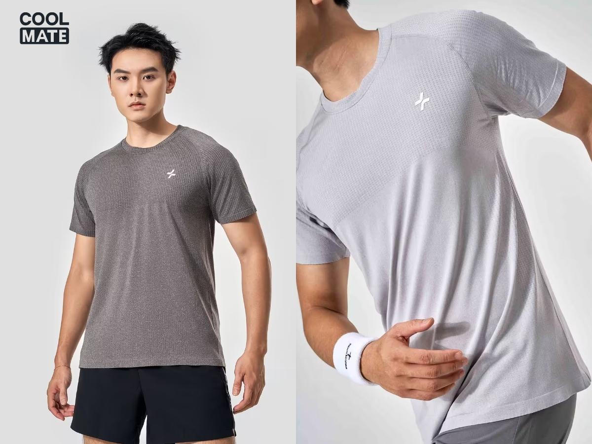 Áo Tshirt Training Seamless Body Mapping COOLMATE