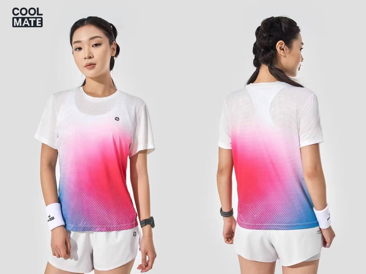 Tshirt chạy bộ nữ AirRush Gradient Coolmate
