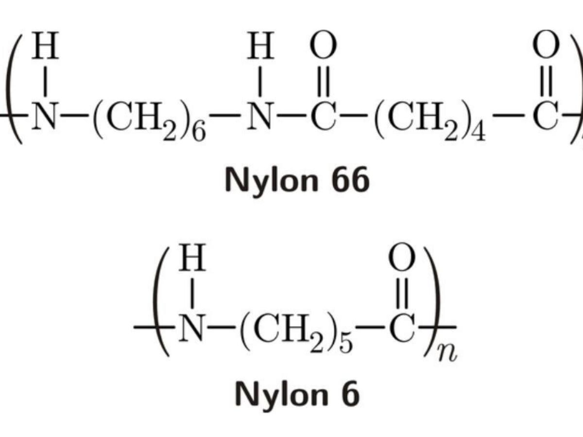 sự khác biệt trong cấu trúc phân tử của nylon 6 và nylon 66