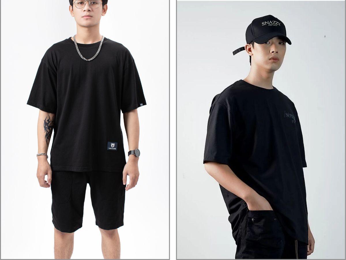 Áo phông cổ thuyền tay ngắn Oversize