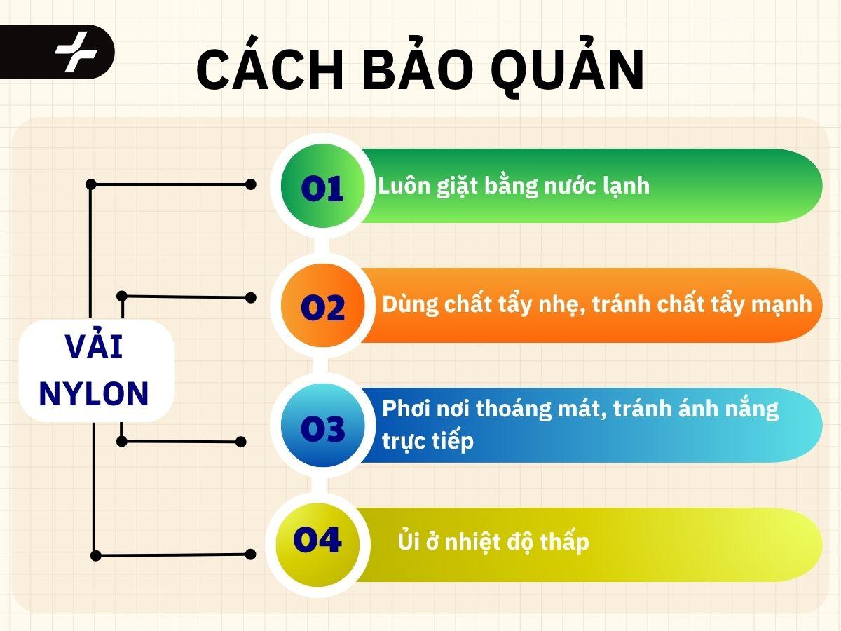 cách bảo quản vải nylon
