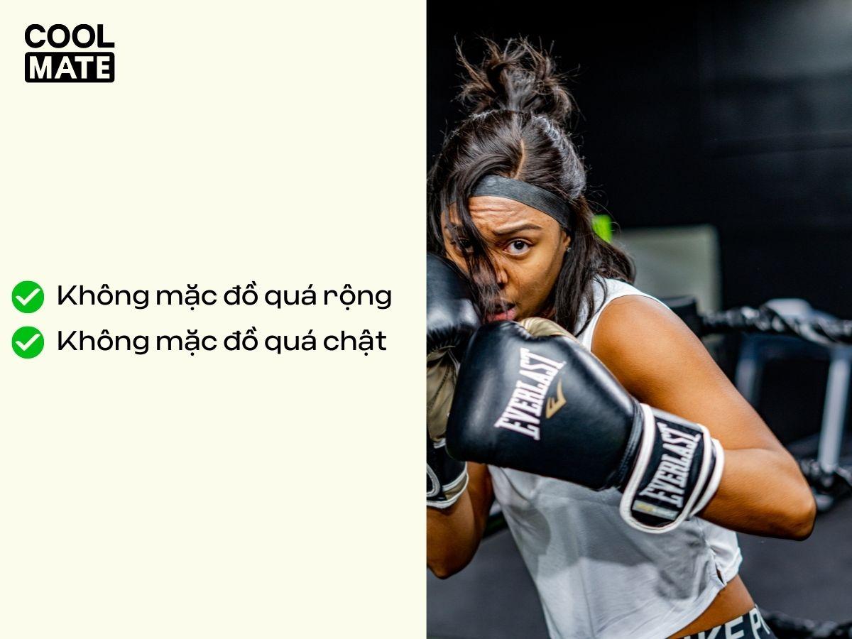 Kiểu dáng quần áo tập boxing cũng cần lưu ý nhằm tăng tính chuyên nghiệp khi tập luyện