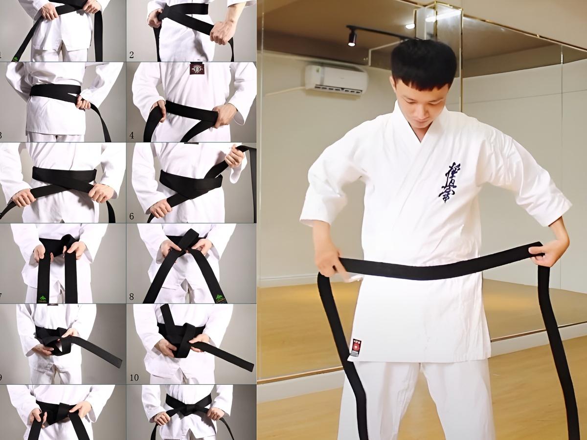 Cách thắt đai Karate đơn giản